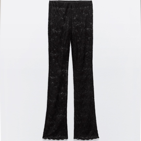 ZARA 2 PIECE SET LACE TOP AND LEGGINGS - Picture 5 of 12